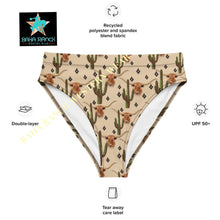 Load image into Gallery viewer, Yeehaw Longhorn Ranch Cactus Bikini Bottom
