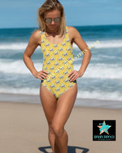 Load image into Gallery viewer, Yeehaw Vintage Bronc Buster One-Piece Swimsuit
