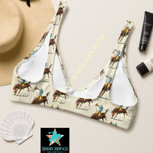 Load image into Gallery viewer, Yeehaw Vintage Rodeo Cowboy Bikini Top Size Medium Ready to ship
