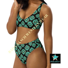 Load image into Gallery viewer, Yeehaw Turquoise Aztec Bikini
