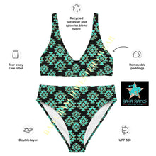 Load image into Gallery viewer, Yeehaw Turquoise Aztec Bikini
