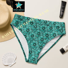 Load image into Gallery viewer, Yeehaw Turquoise Floral Leather Print Bikini Bottom
