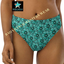 Load image into Gallery viewer, Yeehaw Turquoise Floral Leather Print Bikini Bottom
