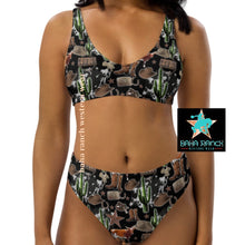 Load image into Gallery viewer, Yeehaw Cowboy Collage Bikini
