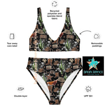 Load image into Gallery viewer, Yeehaw Cowboy Collage Bikini
