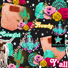 Load image into Gallery viewer, Yeehaw Turquoise Cowgirl Bikini
