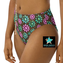 Load image into Gallery viewer, Yeehaw Pink Turquoise Cowgirl Bikini Bottom
