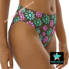 Load image into Gallery viewer, Yeehaw Pink Turquoise Cowgirl Bikini Bottom
