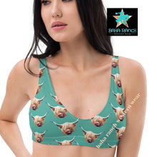 Load image into Gallery viewer, Yeehaw Highland Cow Bikini Top
