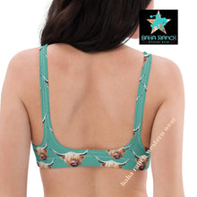 Load image into Gallery viewer, Yeehaw Highland Cow Bikini Top

