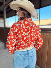 Load image into Gallery viewer, The Red Cactus Pearl Snap Top
