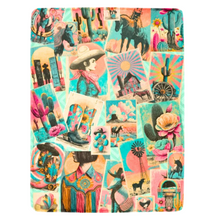 Load image into Gallery viewer, Baha Ranch Honky Tonk Kitsch Ranch Life Blanket Ultra-Soft Micro Fleece Blanket 40" x  50" Made in America
