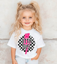 Load image into Gallery viewer, Lightning bolt checkered names- Youth
