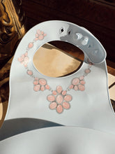 Load image into Gallery viewer, The Pink Conch Silicone Bib in Baby Blue
