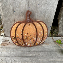 Load image into Gallery viewer, Fall Simple Pumpkin with Glitter Car Freshie
