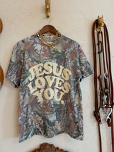 Load image into Gallery viewer, The Camo Jesus Loves You T-Shirt
