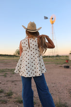Load image into Gallery viewer, The Posie Polka Dot Denim Top
