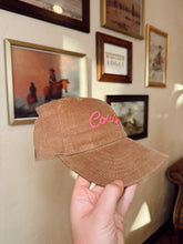 Load image into Gallery viewer, The Corduroy Cowgirl Baseball Cap
