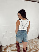 Load image into Gallery viewer, The Durango Denim Romper EXTRA SMALL
