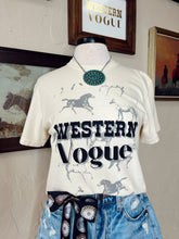 Load image into Gallery viewer, Wild Horses Western Vogue Cropped T-Shirt
