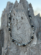 Load image into Gallery viewer, Black Onyx Eclipse Beaded Necklace
