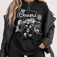 Load image into Gallery viewer, Horror Drive-Thru Halloween Graphic Tee
