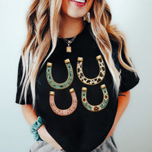 Load image into Gallery viewer, Lucky Horseshoe Western Graphic Tee
