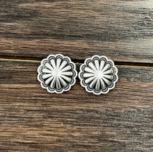 Load image into Gallery viewer, Faux Concho Stud Earrings
