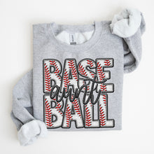 Load image into Gallery viewer, Baseball Family Member Sweatshirt FAUX embroidery - Multiple Styles
