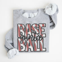 Load image into Gallery viewer, Baseball Family Member Sweatshirt FAUX embroidery - Multiple Styles
