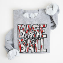 Load image into Gallery viewer, Baseball Family Member Sweatshirt FAUX embroidery - Multiple Styles
