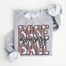 Load image into Gallery viewer, Baseball Family Member Sweatshirt FAUX embroidery - Multiple Styles
