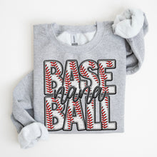 Load image into Gallery viewer, Baseball Family Member Sweatshirt FAUX embroidery - Multiple Styles
