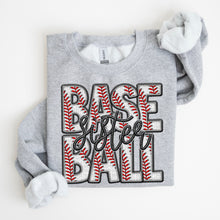 Load image into Gallery viewer, Baseball Family Member Sweatshirt FAUX embroidery - Multiple Styles
