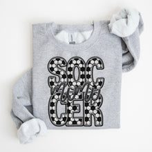Load image into Gallery viewer, Soccer Family Member Sweatshirt FAUX embroidery - Multiple Styles
