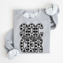 Load image into Gallery viewer, Soccer Family Member Sweatshirt FAUX embroidery - Multiple Styles
