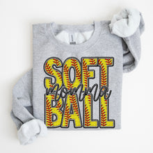 Load image into Gallery viewer, Softball Family Member Sweatshirt FAUX embroidery - Multiple Styles

