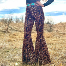 Load image into Gallery viewer, Leopard Bell Bottoms

