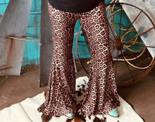 Load image into Gallery viewer, Leopard Bell Bottoms
