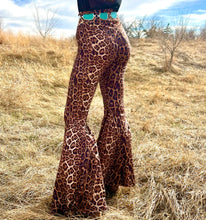 Load image into Gallery viewer, Leopard Bell Bottoms
