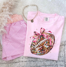 Load image into Gallery viewer, Faux Mosaic Football With Bow
