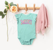 Load image into Gallery viewer, Pastel leopard mini  - Youth Ruffle Sleeve
