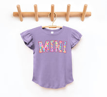Load image into Gallery viewer, Pastel leopard mini  - Youth Ruffle Sleeve
