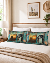 Load image into Gallery viewer, Baha Ranch Turquoise Dreams Pillow Case Made in America
