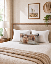 Load image into Gallery viewer, Baha Ranch Highland Herd Pillowcase Made in America
