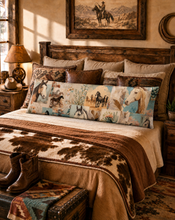 Load image into Gallery viewer, Baha Ranch Bohemian Dreams Western Body Pillow Cover Made in America
