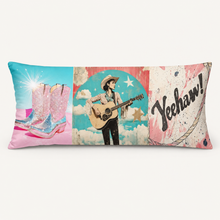 Load image into Gallery viewer, Baha Ranch Yeehaw Cowgirl Body Pillow Cover Made in America
