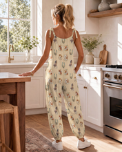 Load image into Gallery viewer, Baha Ranch Floral Horse Western Country Girl Overalls Jumpsuit
