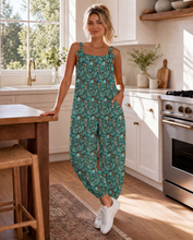 Load image into Gallery viewer, Baha Ranch All Turquoise Overalls Jumpsuit
