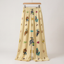 Load image into Gallery viewer, Baha Ranch The Last Roundup Rodeo High Waisted Wide Leg Pants
